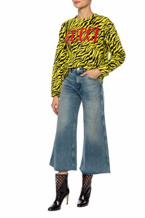 Patterned sweatshirt with logo, zdjęcie 2 Patterned sweatshirt with logo od Gucci